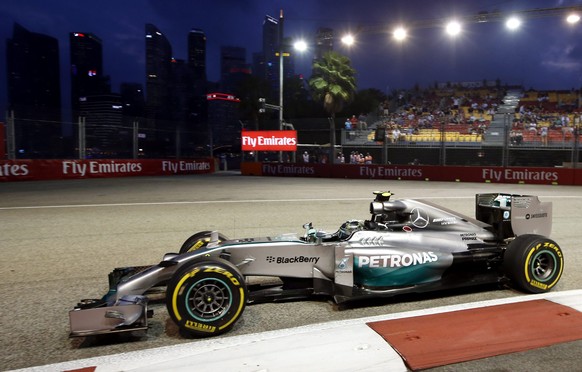 Lewis Hamilton unterstrich die Favoritenrolle von Mercedes auch in Singapur.