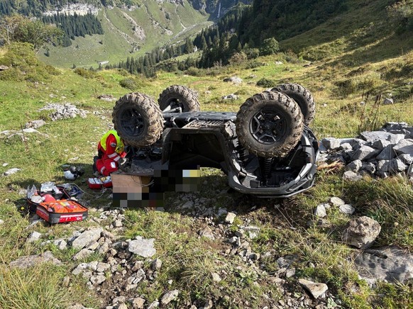 Unfall mit Quad im Klöntal