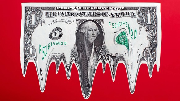 Wie viel bleibt vom Dollar übrig? Sein Ansehen und sein Wert schmilzt dahin.