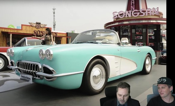 Wenn Retro-Style schon wieder retro ist\nSongsan Motors presents:
Schamloser Abklatsch von der Corvette C1, mit verhunzten Proportionen und in pummelig. Soll USD 160'000.- kosten, dieses Designve ...