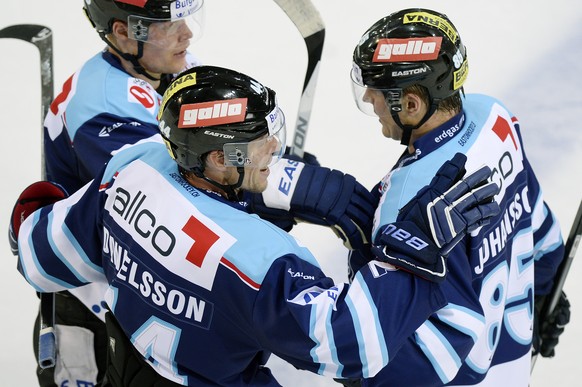 Danielsson und Johansson jubeln nach dem ersten Saisonsieg.&nbsp;