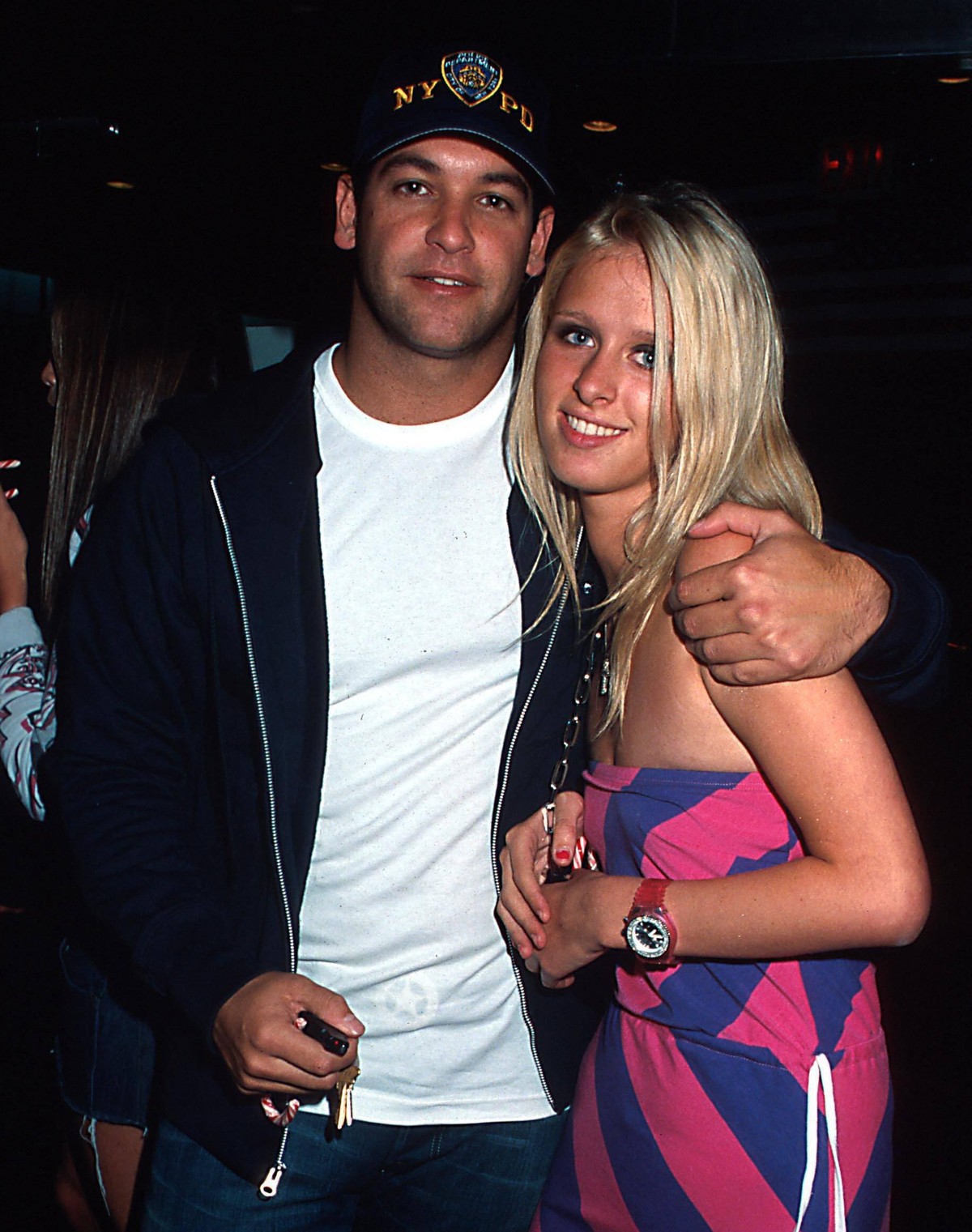 NICKY HILTON AND TODD ANDREW MEISTER. JOY RIDE PREMIERE ATTHE CLEARVIEW CHELSEA WEST THEATRE, NYC. SONIA MOSKOWITZ/ 2001