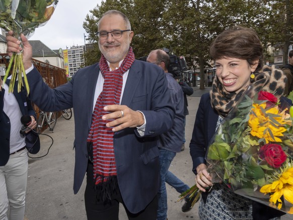 Rot-Grün in aussichtsreicher Position: Carlo Sommaruga (SP) und Lisa Mazzone (Grüne) erzielten am Sonntag die besten Resultate. Die Rechte in Genf ist zerstritten.