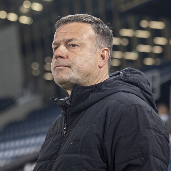 Der Trainer des FC Basel, Patrick Rahmen vor dem Super League Meisterschaftsspiel zwischen dem FC Luzern und dem FC Basel vom Samstag, 10. April 2021 in Luzern. (KEYSTONE/Urs Flueeler)