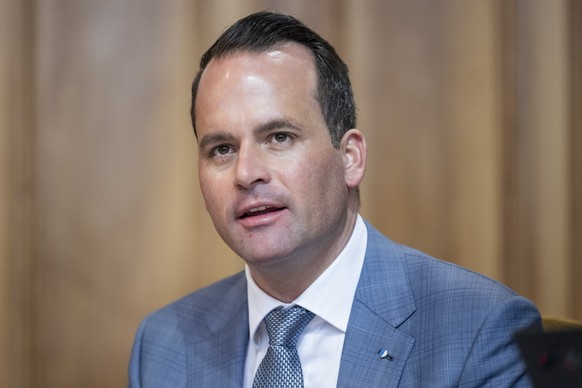 Damian Mueller, FDP-LU, spricht zur Kleinen Kammer, an der Sommersession der Eidgenoessischen Raete, am Donnerstag, 13. Juni 2024 im Staenderat in Bern. (KEYSTONE/Alessandro della Valle)