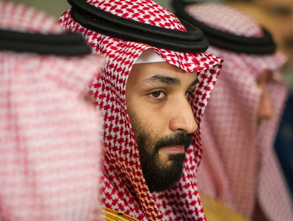 FILE - In this March 22, 2018, file photo, Saudi Crown Prince Mohammed bin Salman meets with U.S. Defense Secretary Jim Mattis at the Pentagon in Washington. The Oct. 2, 2018 killing of Saudi writer J ...