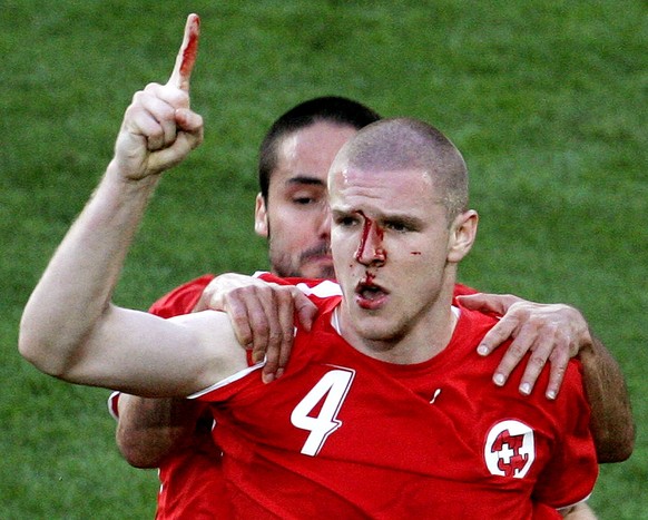 Phlippe Senderos nach seinem Tor an der WM 2006 gegen Südkorea.