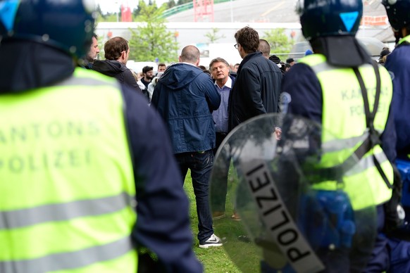 Bereits beim&nbsp;Polizeieinsatz in Aarau&nbsp;hat sich Ancillo Canepa im Frühling dialogbereit gezeigt.