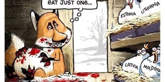 Die besten Memes und Karikaturen, die Putins ungemütliche Situation auf den Punkt bringen