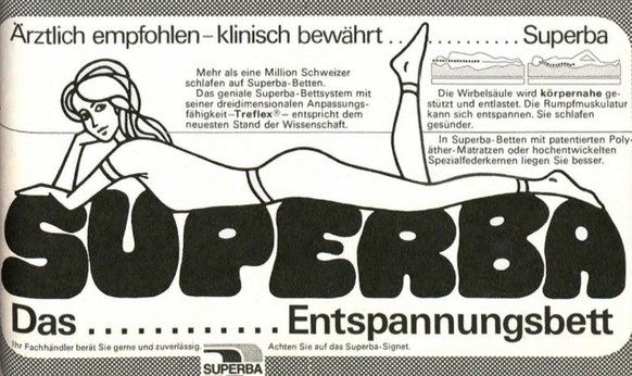 Eine Superba-Werbung aus dem Jahr 1975.