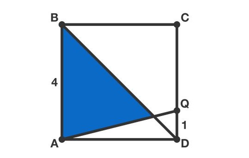 Rätsel Quadrat blaue Fläche