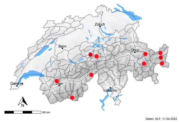 Lawinentote der Saison 2021/22: WO in der Schweiz Menschen in Lawinen starben.