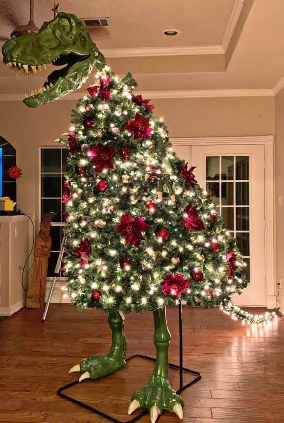 Weihnachtsbaum T-Rex