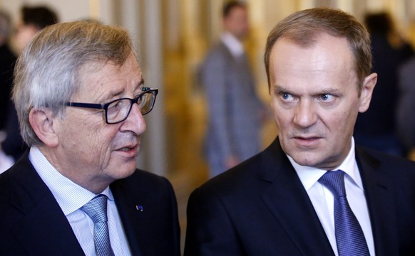 Jean-Claude Juncker (l.) und Donald Tusk, die neue EU-Spitze.
