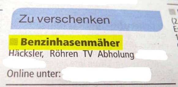 Leute, PICDUMP!
Kann bestimmt auch HÃ¤hner mÃ¤hen... ð