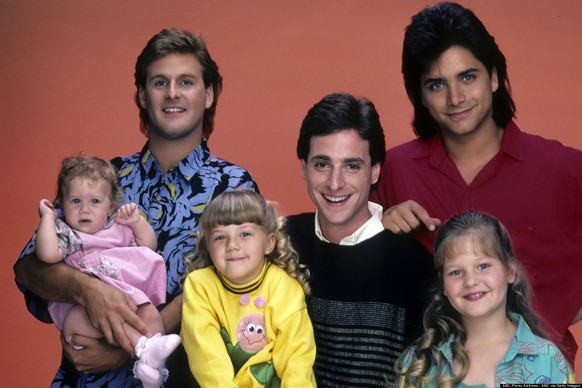 John Stamos, oben rechts, damals zu «Full House»-Zeiten ...