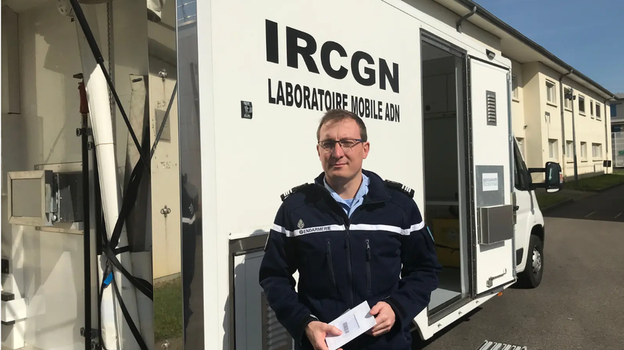 Amaury Pussiau, head of the IRC mobile lab, after returning from Bucha.