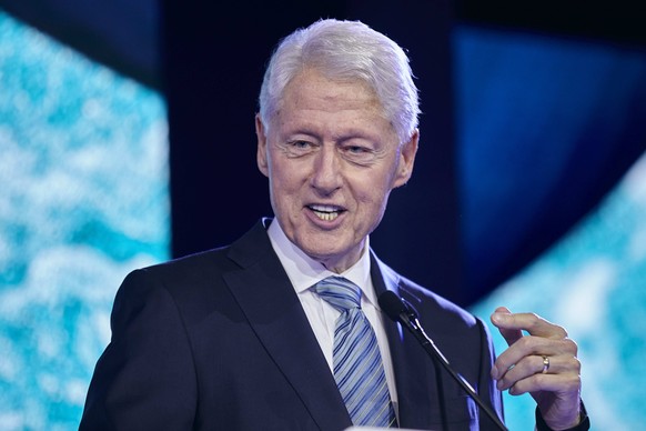 Former President Bill Clinton speaks during the Clinton Global Initiative, Monday, Sept. 18, 2023 in New York. (AP Photo/Andres Kudacki)