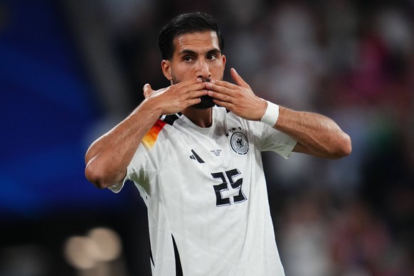 GER: Germany v Scotland. UEFA EURO, EM, Europameisterschaft,Fussball 2024 Emre Can of Germany celebrates the 5-1 during the UEFA Euro 2024 match between Germany and Scotland, Group A, date 1, played a ...
