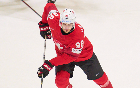 Marco MIRANDA, SUI 98 in the match GERMANY - SWITZERLAND 3-4 after penalty shootout IIHF Ice hockey, Eishockey World Championship, WM, Weltmeisterschaft Group A in Helsinki, Finland, May 24, 2022, Sea ...