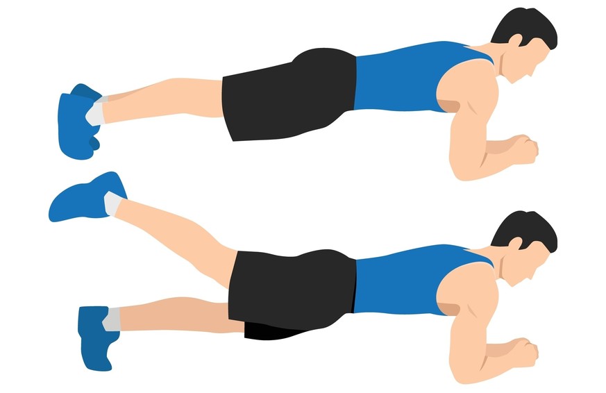 RAuszeit Krafttraining fürs Wandern Plank