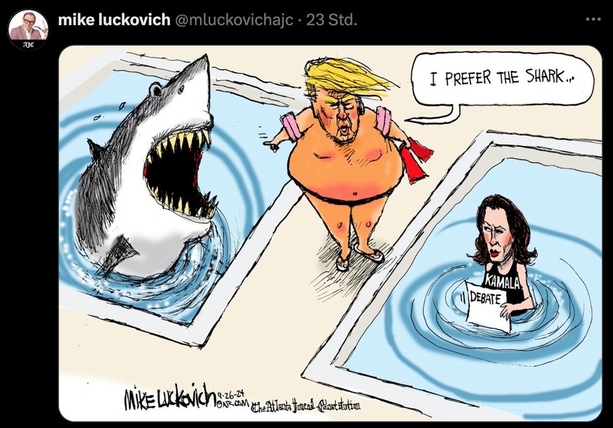 Trump-Karikatur