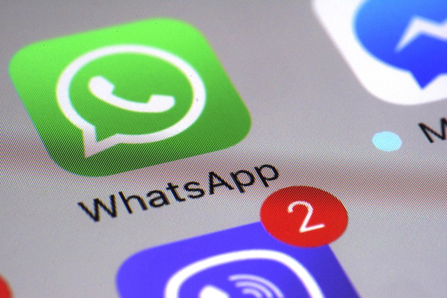 FILE - In this March 10, 2017, file photo, WhatsApp appears on a smartphone in New York. Users of WhatsApp in China and security researchers reported Tuesday, July 18, 2017, widespread service disrupt ...