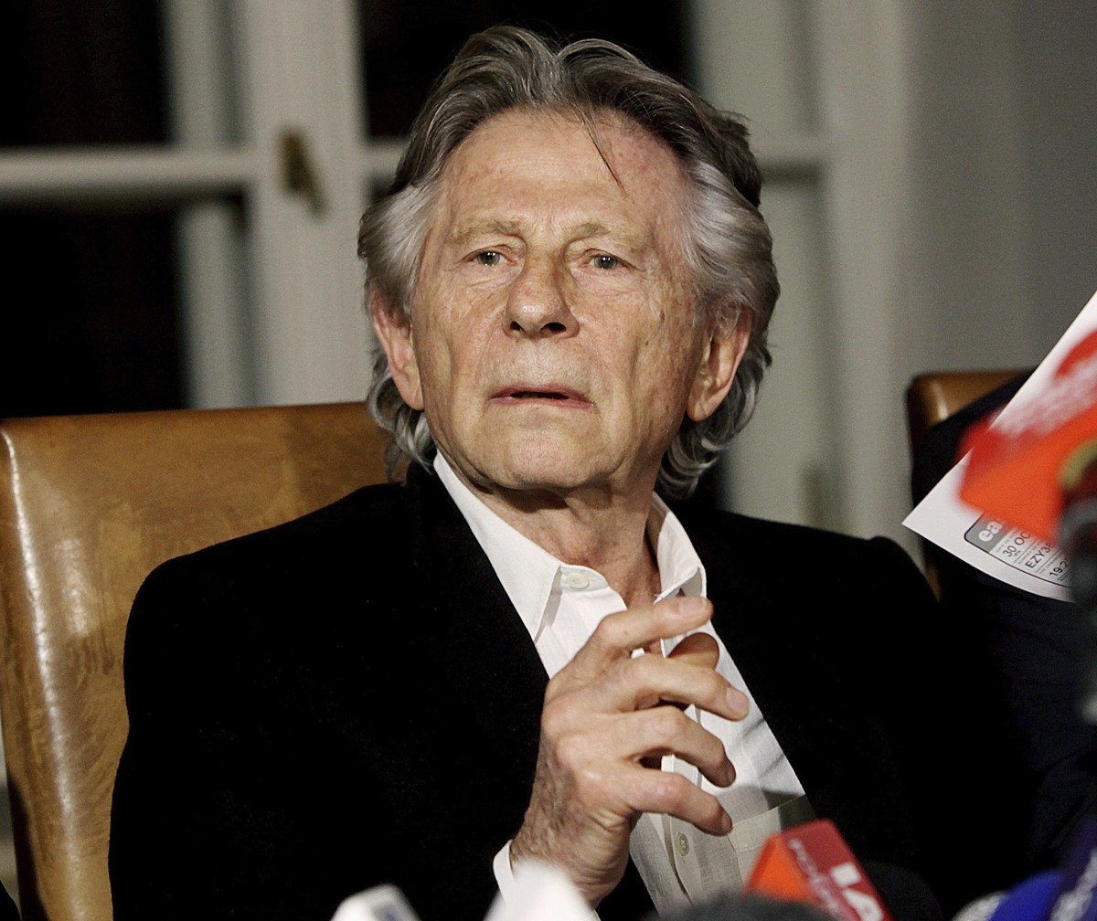 FILE - In this Oct. 30, 2015, file photo, filmmaker Roman Polanski tells reporters he can "breath with relief" after a Polish judge ruled that the law forbids his extradition to the U.S., wh ...
