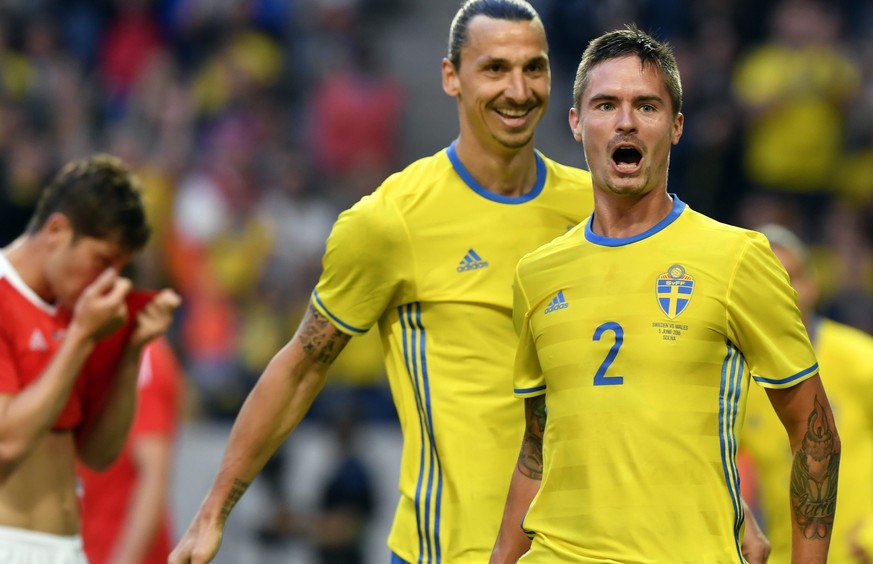 Auch ohne Ibrahimovic-Tor in EM-Laune: die Schweden.