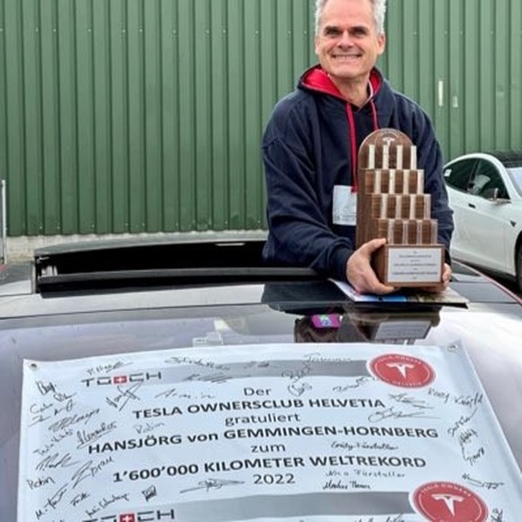 Tesla-Vielfahrer Hansjörg von Gemmingen-Hornberg.