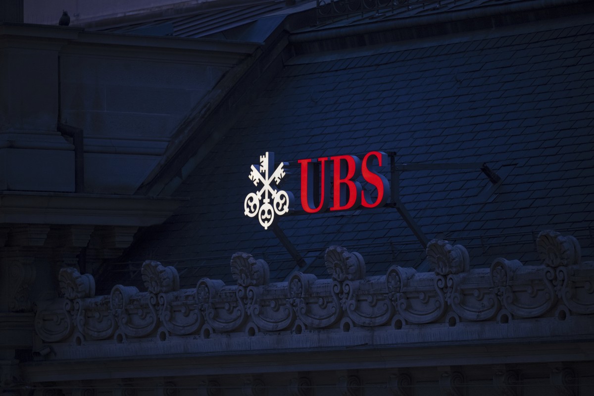 The logo of the Swiss bank UBS is displayed on the former main building of Credit Suisse on Paradeplatz in Zurich, Switzerland, on Jan. 17, 2025. (Ennio Leanza/Keystone via AP)