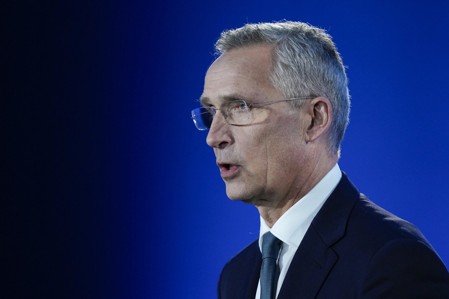 NATO Secretary General Jens Stoltenberg speaks during a news conference at the NATO summit in Washington, Wednesday, July 10, 2024. (AP Photo/Matt Rourke).