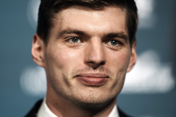 Formula One world champion Max Verstappen of the Netherlands poses before the FIA Prize Giving ceremony in Paris, France, Thursday, Dec. 16, 2021. (AP Photo/Thibault Camus)