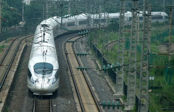 Chinesischer Hochgeschwindigkeitszug.