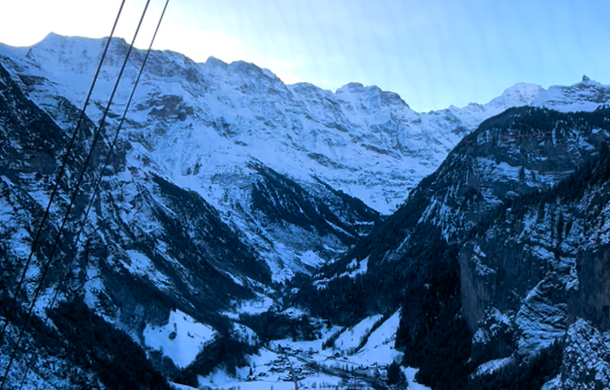 Stechelberg Mürren steilste Seilbahn der Welt
