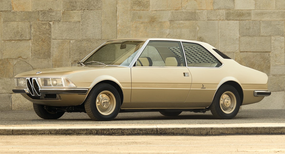 BMW 2200ti Garmisch 1970 marcello gandini bertone design 
https://www.carscoops.com/2019/05/bmws-garmisch-concept-is-a-modern-day-recreation-of-the-missing-original/