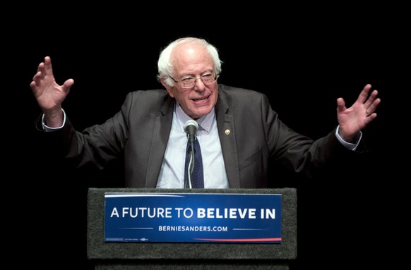 FILE - In this June 24, 2016, file photo, Sen. Bernie Sanders, I-Vt., speaks in Albany, N.Y. Sanders plans to meet with 1,900 of his delegates right before the start of the Democratic National Convent ...