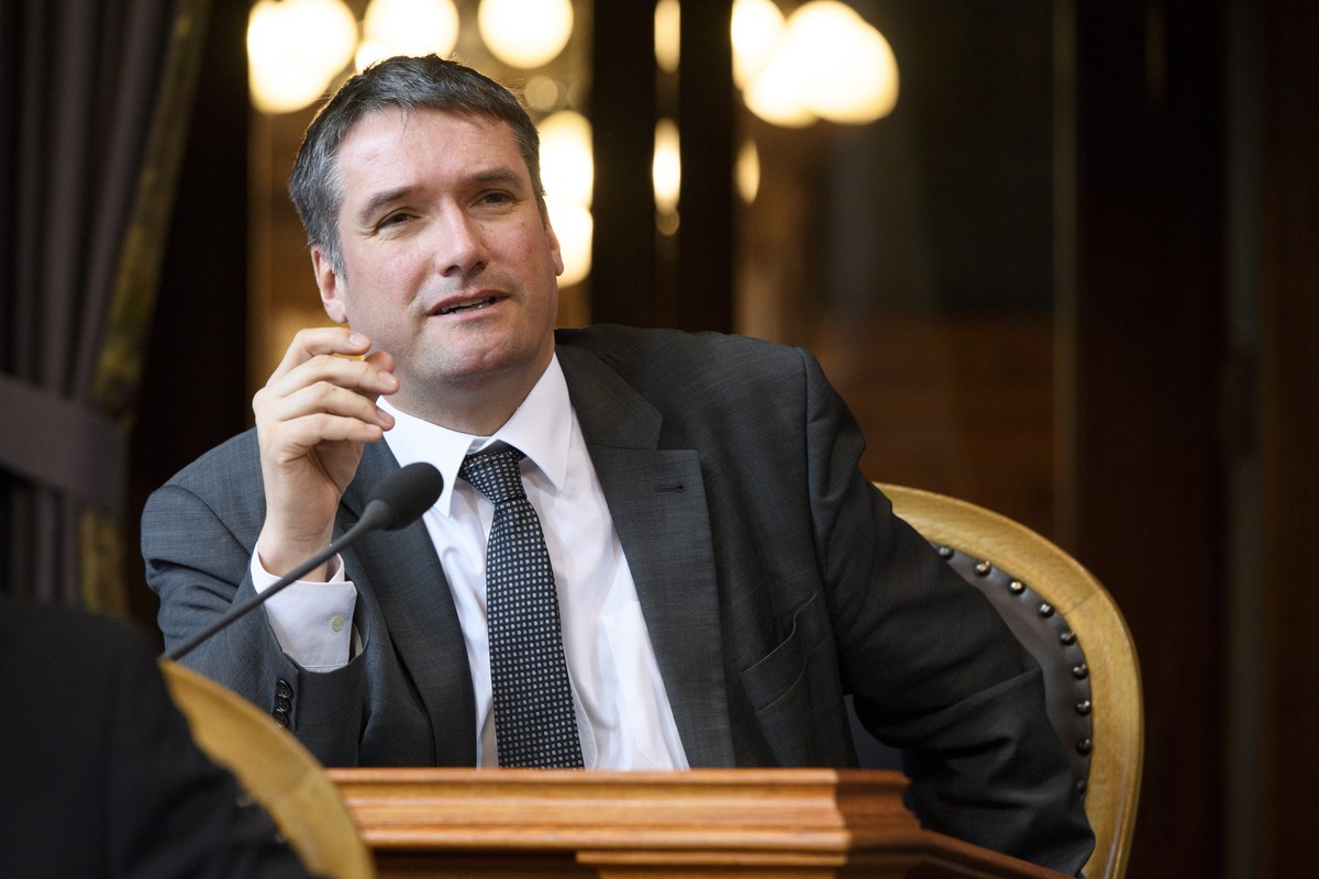 Christian Levrat, SP-FR, spricht an der Fruehlingssession der Eidgenoessischen Raete, am Mittwoch, 7. Maerz 2018 im Staenderat in Bern. (KEYSTONE/Anthony Anex)