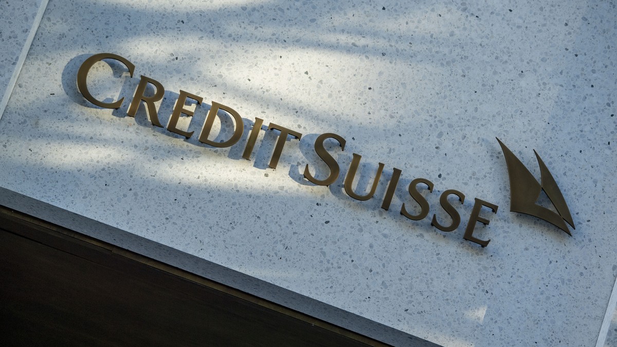 ARCHIVBILD ZUM VERLUST UND DEN UMSTRUKTURIERUNGEN BEI DER CREDIT SUISSE --- Das Logo der Credit Suisse anlaesslich einer Medienkonferenz der Credit Suisse zur lancierung ihres neuen digitalen Angebote ...
