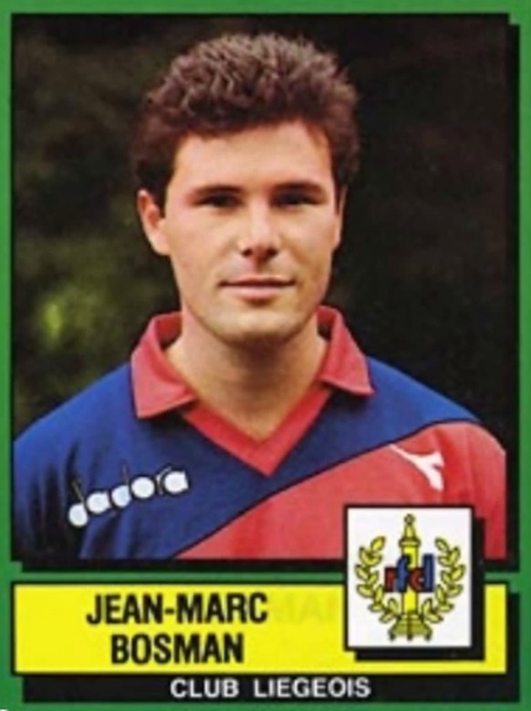 Das Sammelbild von Jean-Marc Bosman zu seiner Zeit beim RFC Lüttich.