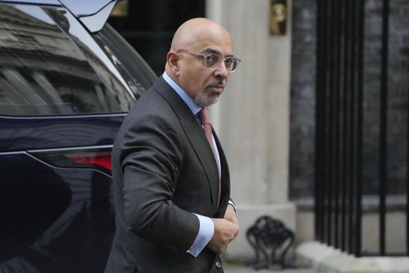 FILE - Britain&#039;s Chancellor of the Duchy of Lancaster Nadhim Zahawi arrives for a cabinet meeting at 10 Downing Street in London, Tuesday, Oct. 18, 2022. British Prime Minister Rishi Sunak has fi ...