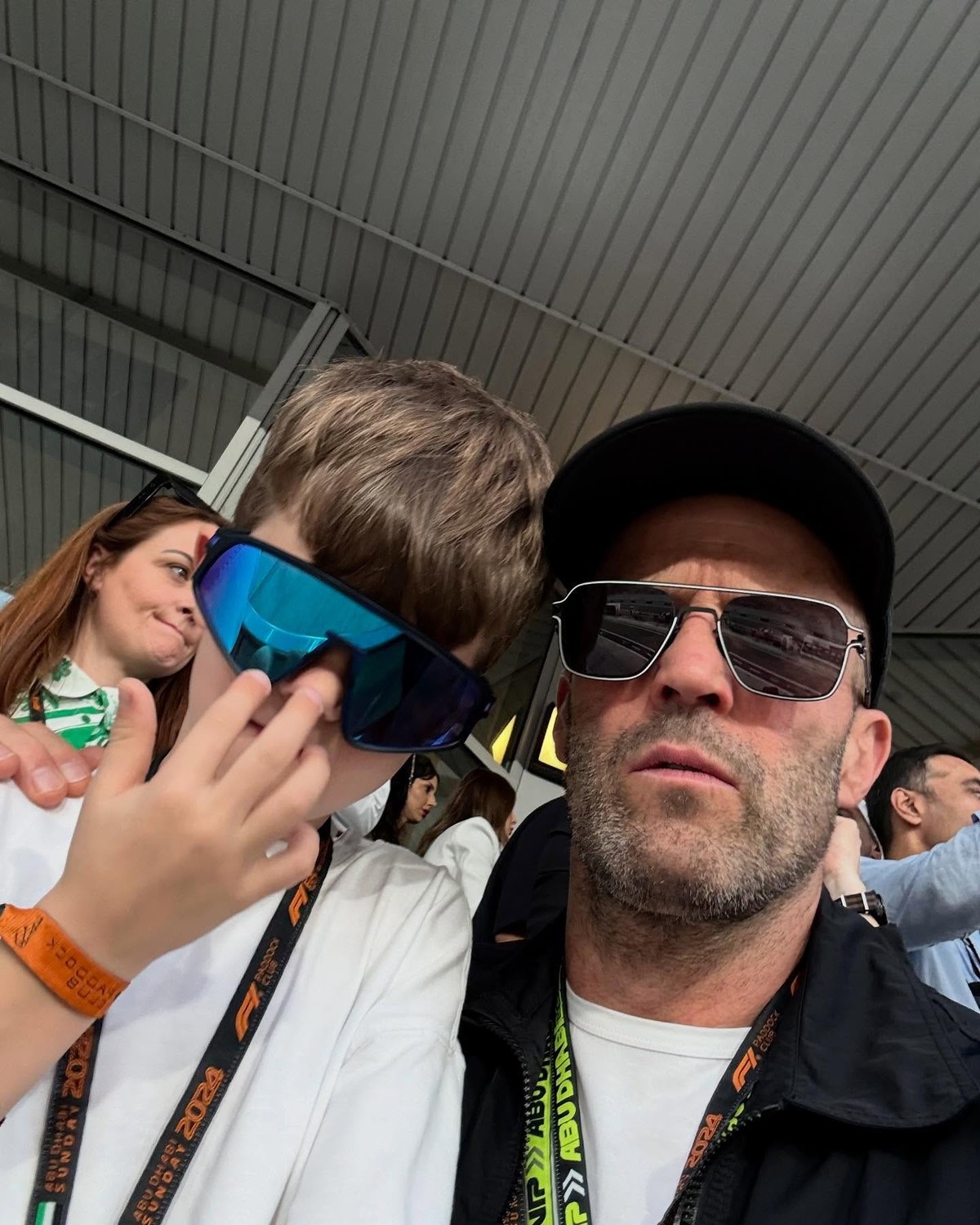 Jason Statham au Grand Prix d'Abu Dhabi