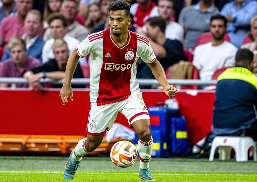 AMSTERDAM, Netherlands, 30-07-2022, football, , Dutch eredivisie, season 2022 / 2023, during the match Ajax - PSV Johan Cruijff Cup, Ajax player Owen Wijndal Ajax - PSV Johan Cruijff Cup PUBLICATIONxN ...