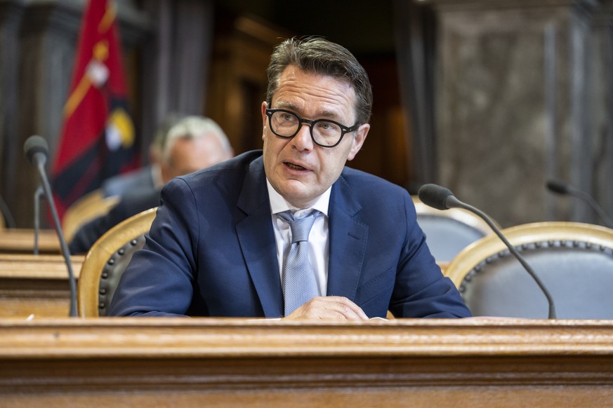 Benedikt Wuerth, Mitte-SG, spricht zur Kleinen Kammer, an der Sommersession der Eidgenoessischen Raete, am Montag, 30. Mai 2022 im Staenderat in Bern. (KEYSTONE/Alessandro della Valle)