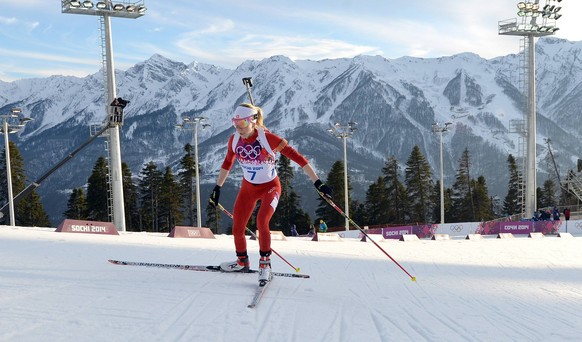 14 02 2014 RUSSIA ROSJA LAURA BIATHLON CENTER WINTER OLYMPIC GAMES SOCHI 2014, Biathlon 10 KM: ELISA GASPARIN PUBLICATIONxNOTxINxPOL JAG140214_074

14 02 2014 Russia Rosja Laura Biathlon Center Wint ...