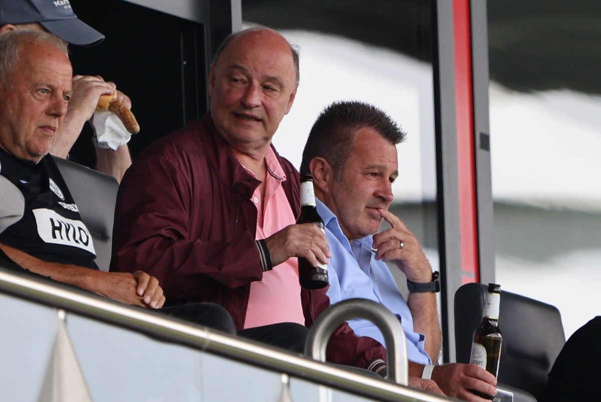 26.07.2025, Fussball, Herren, Freundschaftsspiel, Testspiel, Saison 2025/2026, SV 07 Elversberg - Fortuna Sittard, Aufsichtsratvorsitzender: Frank Holzer SV 07 Elversberg Elversberg Ursapharm-Arena an ...