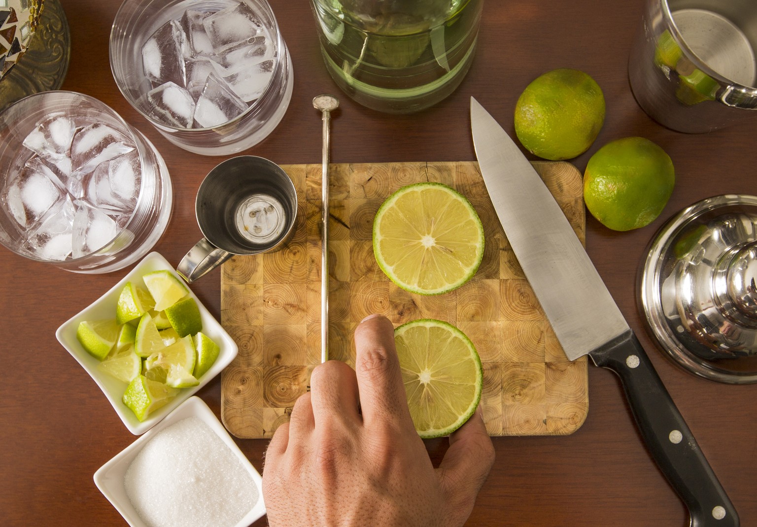 Caipirinha limetten cachaca cocktail brasilien alkohol