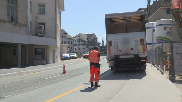 Unfall Wädenswil Velo in LKW 23.6.26