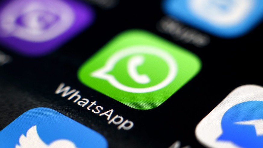 epa05287195 (FILE) A file picture dated 07 April 2016 shows the logo of the messaging application WhatsApp on a smartphone in Taipei, Taiwan. For the second time in six months, a Brazilian judge on 02 ...