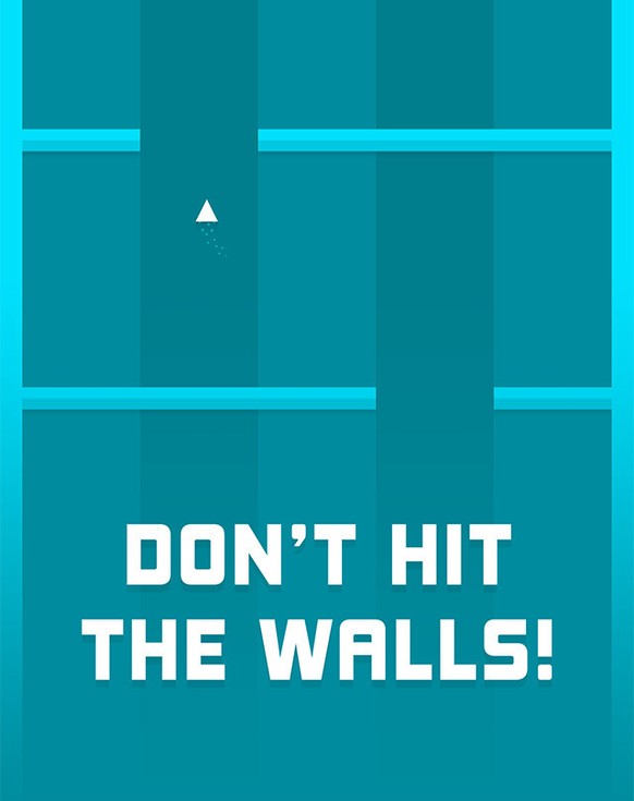 Das Spielprinzip ist einfach: Berührst du die Wände, ist das Spiel vorbei.